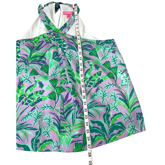 Lilly Pulitzer Rori Halter Top Purple Iris XL Beach Vacation Cruise Resort - Picture 13 of 14